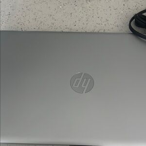 HP Silver Laptop Sleek Design Minimalist Aesthetic